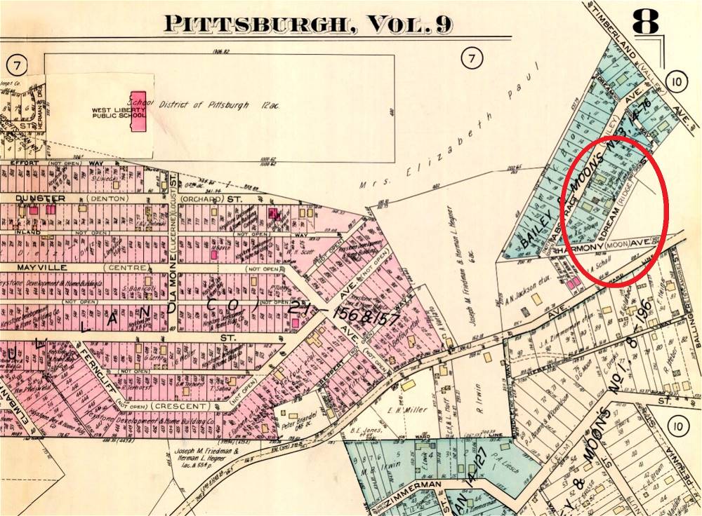 Plot map showing 1517 Dream Street
