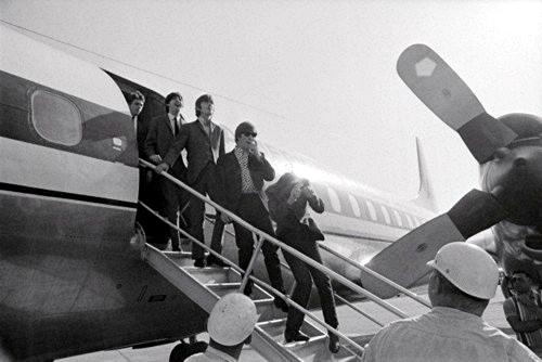 The Beatles arrive at the Greater Pittsburgh Airport.