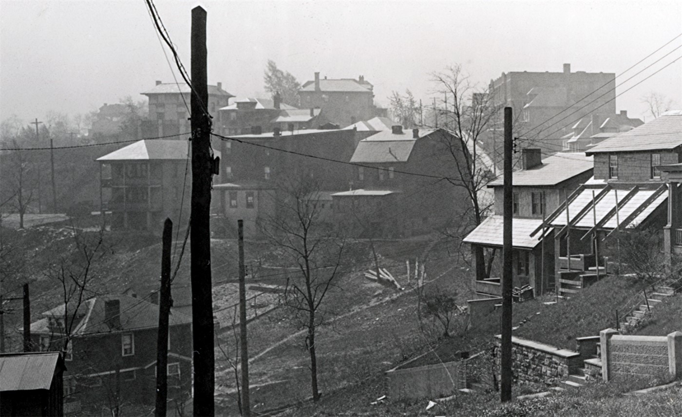 Buildings along the 1100 block of Brookline Boulevard - 1927