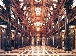 The lobby
 of the Carnegie Music Hall in Oakland