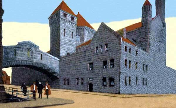 The Allegheny County Jail and the Bridge of Sighs.