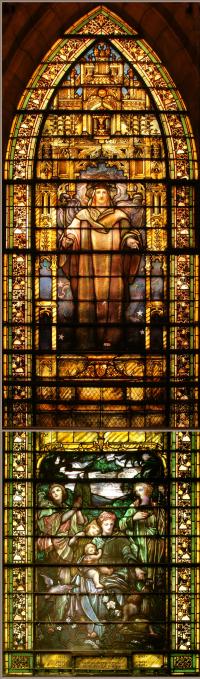 King Stained Glass Window