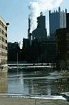 Flooding in downtown Pittsburgh - January 1996