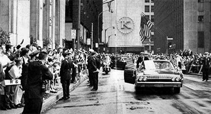 President John F. Kennedy in
Pittsburgh on Oct, 12, 1962.