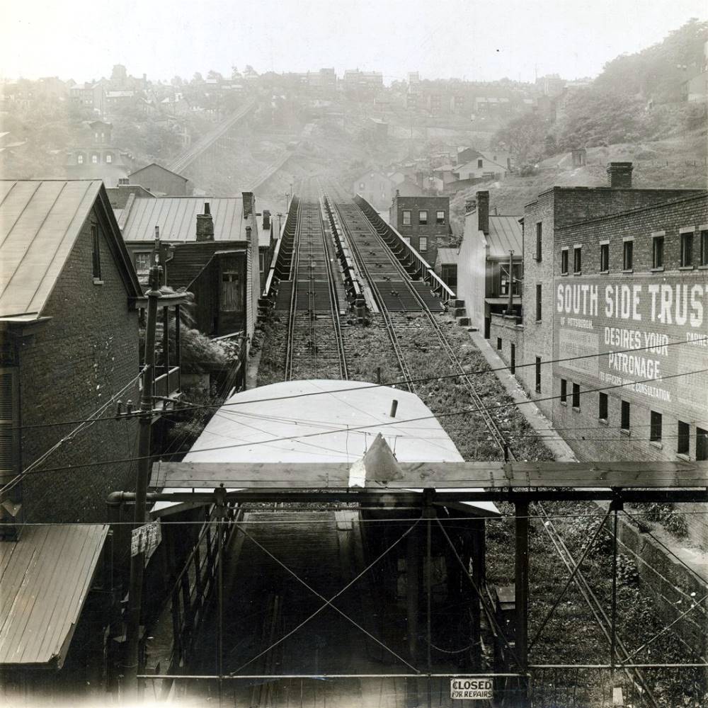 The Knoxville Incline looking up the rails.