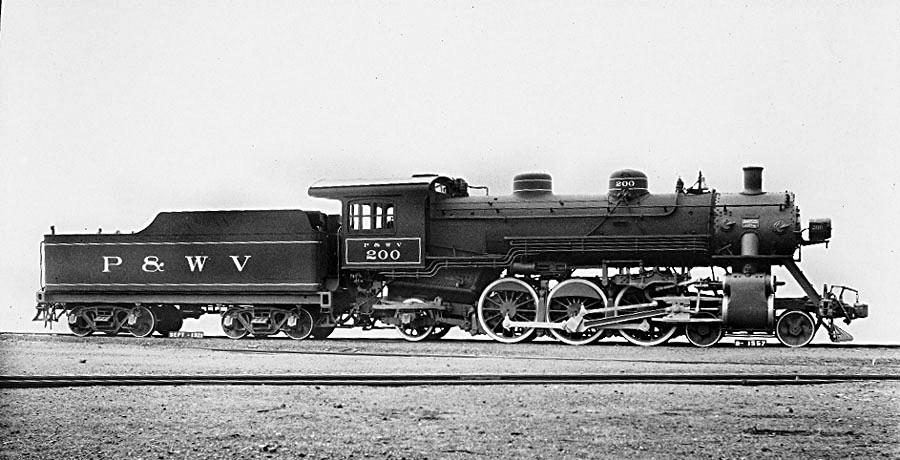 P&WV Locomotive at the Rook Yard - 1921.