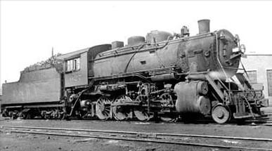 P&WV Locomotive at the Rook Yard - 1938.