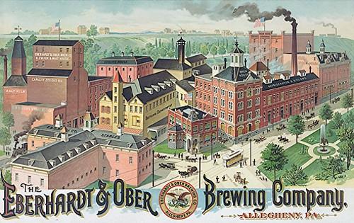 Eberhart and Ober Brewery, established in 1879.