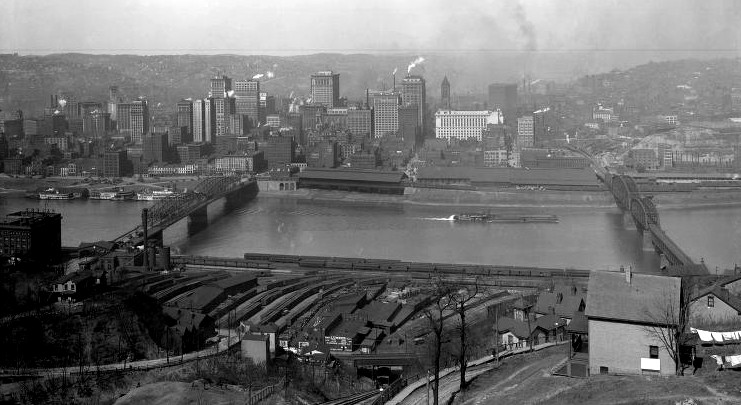 The Pittsburgh Skyline in 1917.
