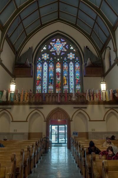 The inside of the Trinity Cathedral
