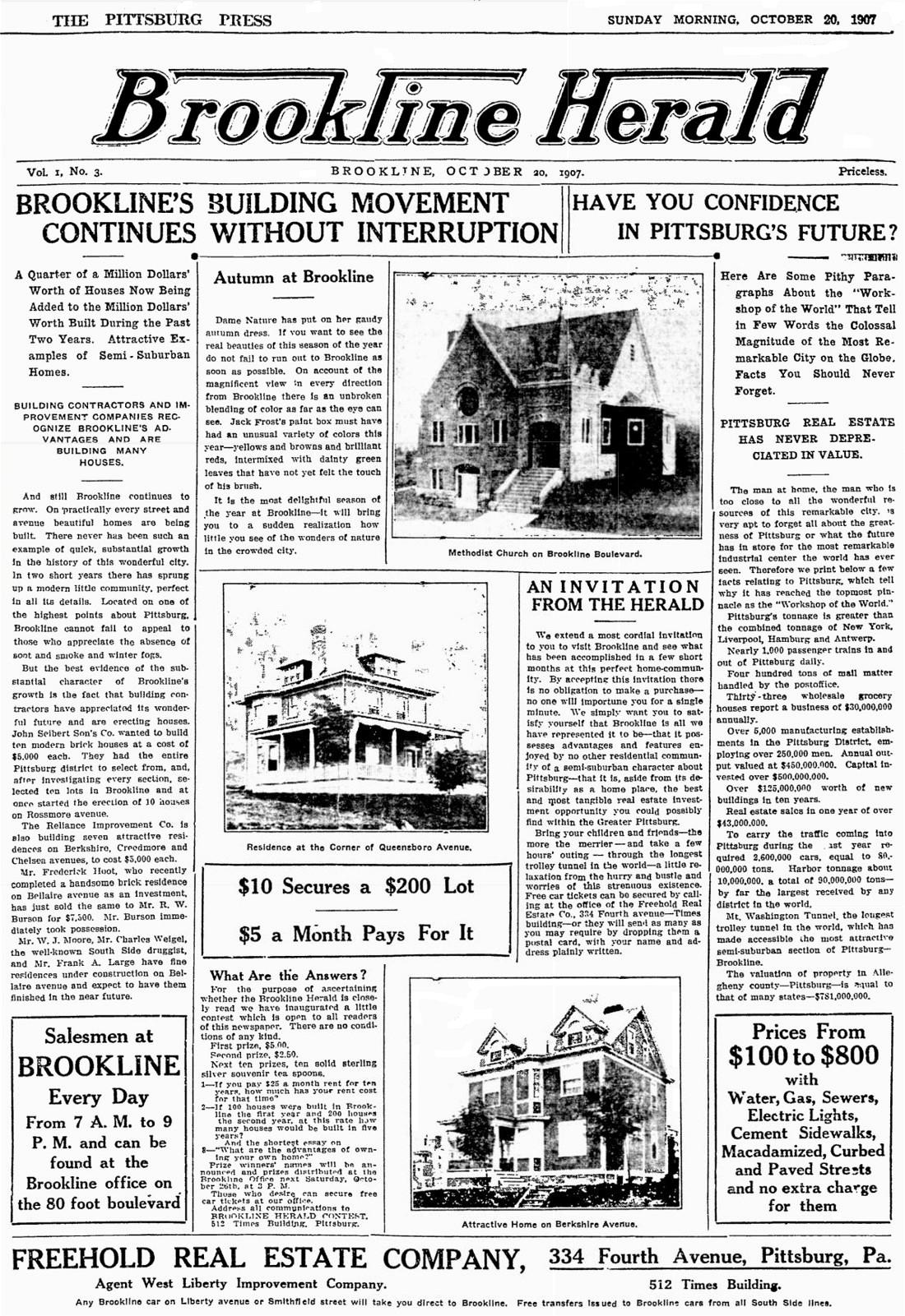 Brookline Herald - October 20, 1907