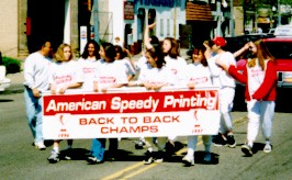 The two-time
 defending girl's Senior champions make their opening statement