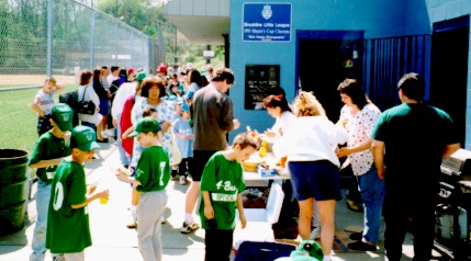 Lisa Blake
 and friends serve up the refreshments
