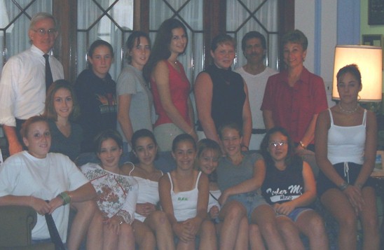 Tyler Mountain Girl's Senior Team
 meet Mayor Murphy, Aug 9, 2000