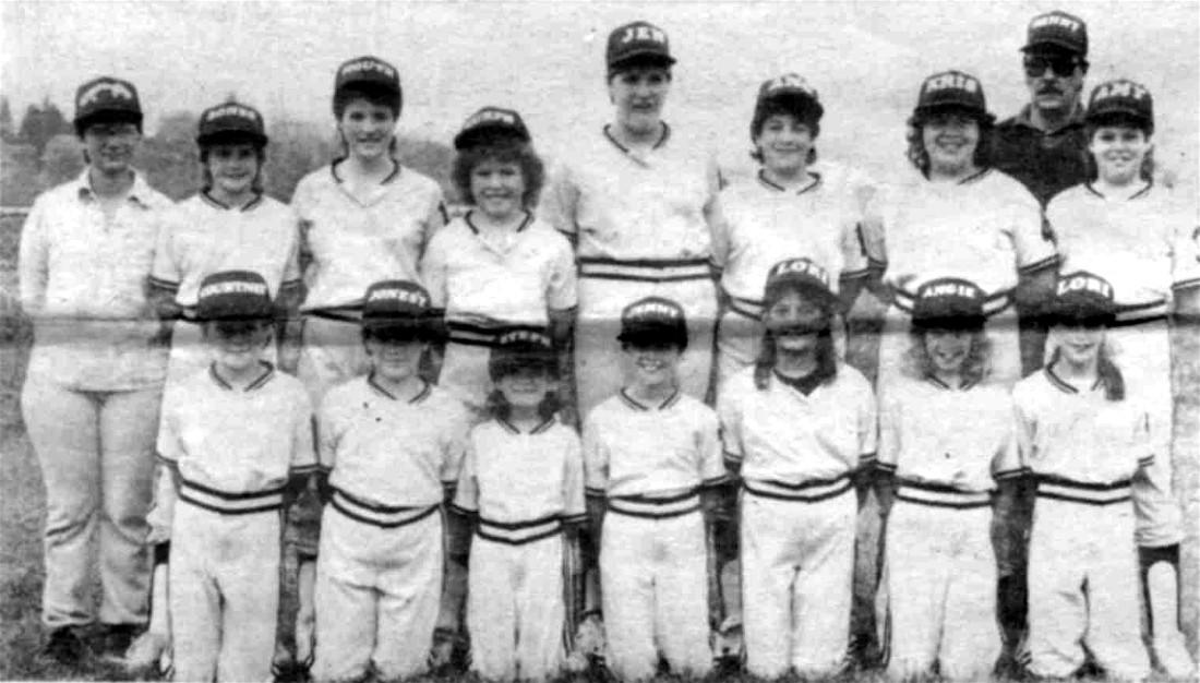 Picture of 1985 Ivor Wood Plumbing Girls Little League
 Softball Team