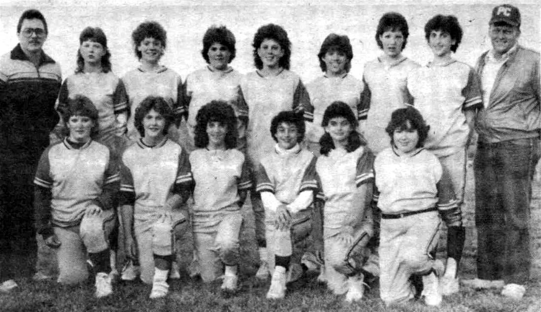 Picture of 1985 Party Cake Bakery Girls Senior League
 Softball Team