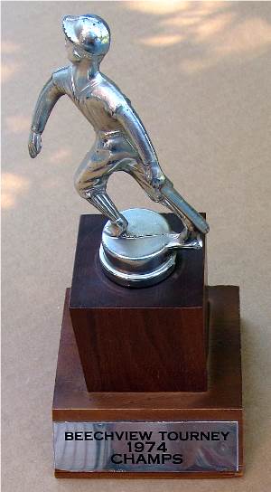 Doug Brendel's All-Star trophy - 1974