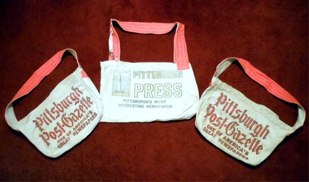 Post-Gazette and Press
 Newspaper Carrier Bags.