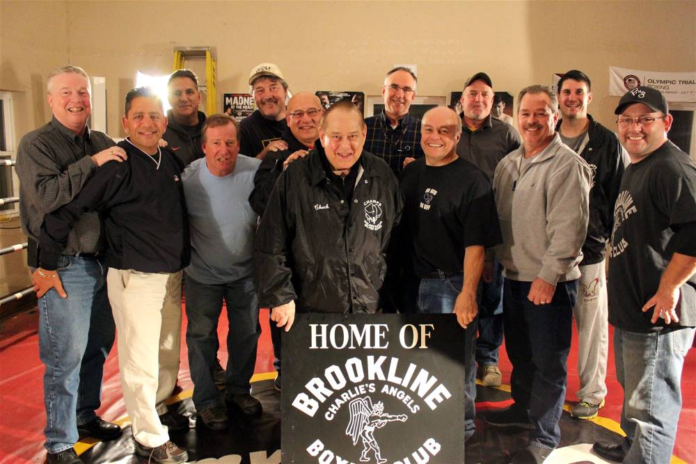 Chuck Senft gathers with his Angels in late-2015.