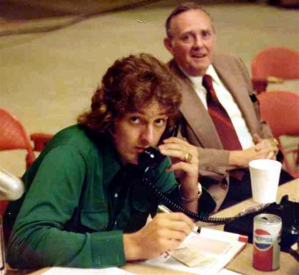 Danny McGibbeny and his father, Post-Gazette
sports writer Dan McGibbeny, in 1974.