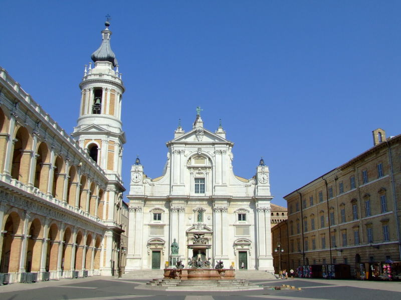 The basilica where the
Holy House is located