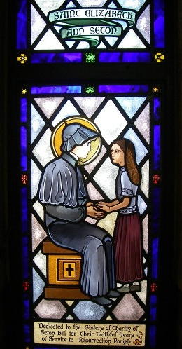 New Window dedicated to
the Sisters of Charity who
served at Resurrection.