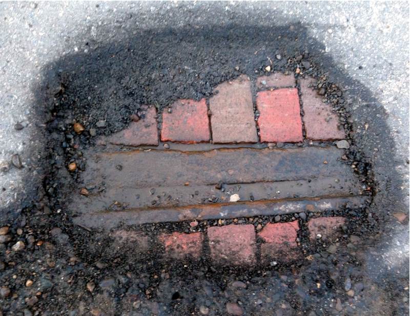 Brookline's Pothole to the Past.