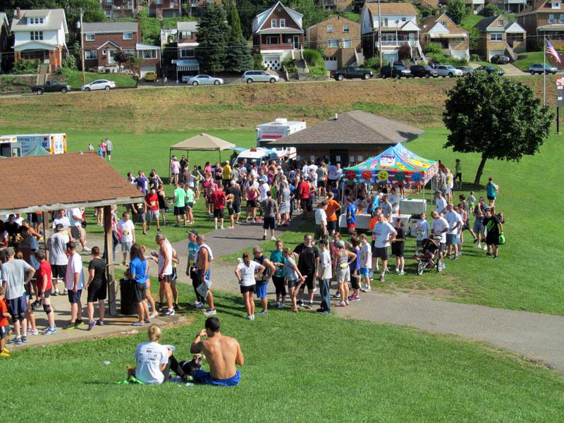 Brookline Park after the race.