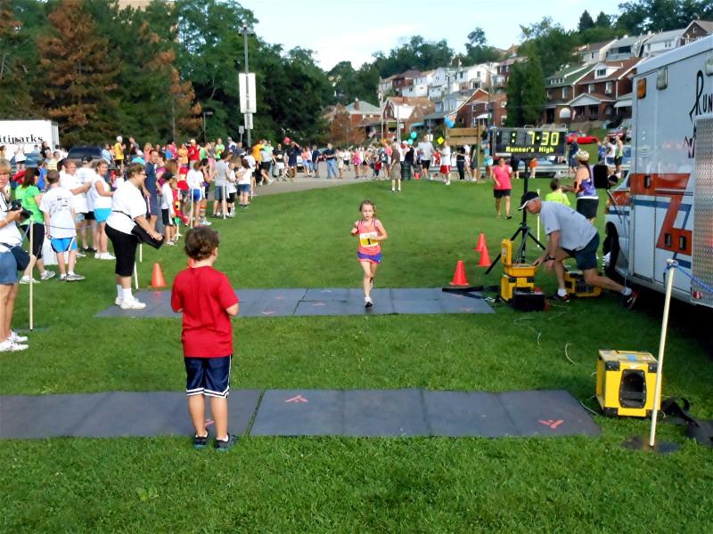 Emma finishes second.