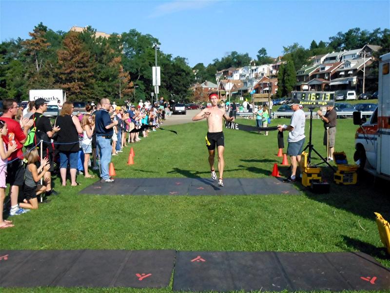 Justin Weaver was the top male runner.