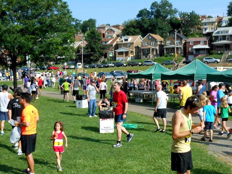 Brookline Park after the race.