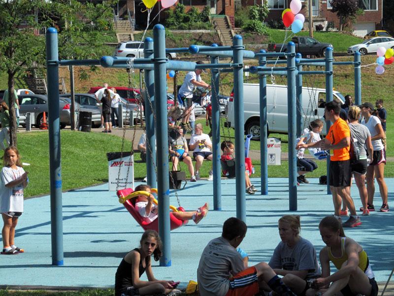 Brookline Park after the race.