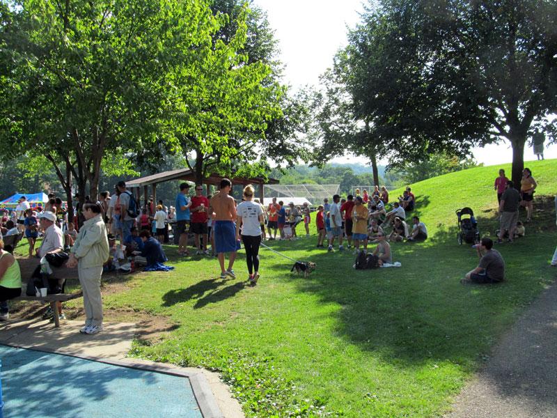 Brookline Park after the race.