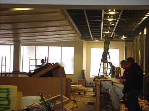 Looking towards the rear of
 the adult non-fiction area.