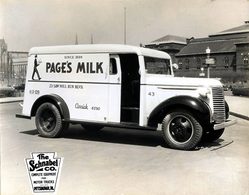 Page's Dairy truck - circa 1940.