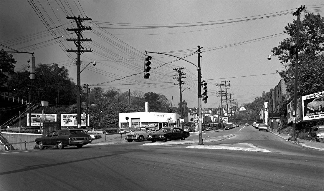Saw Mill Run at the Warrington Avenue intersection - 1970.