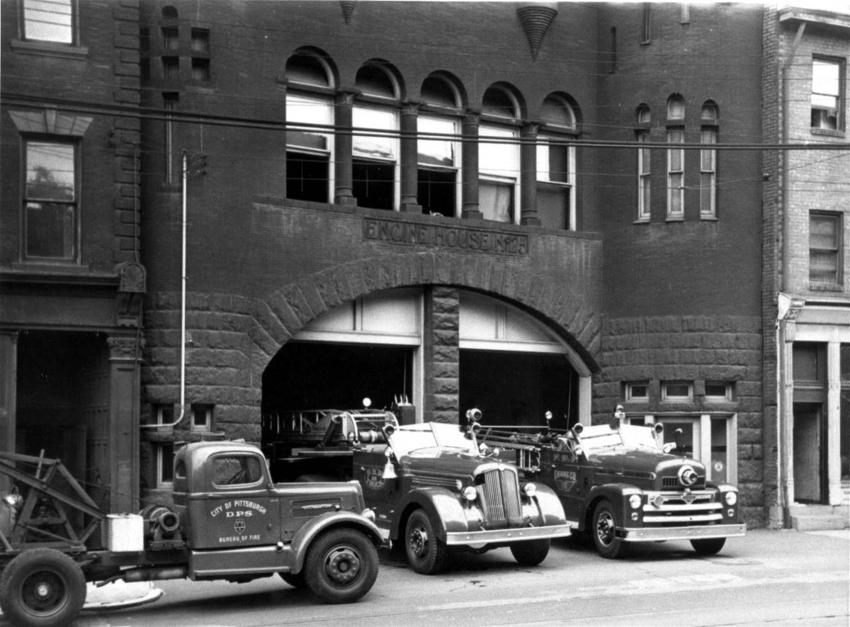 PBF Engine Houses and Firefighting Vehicles 1957