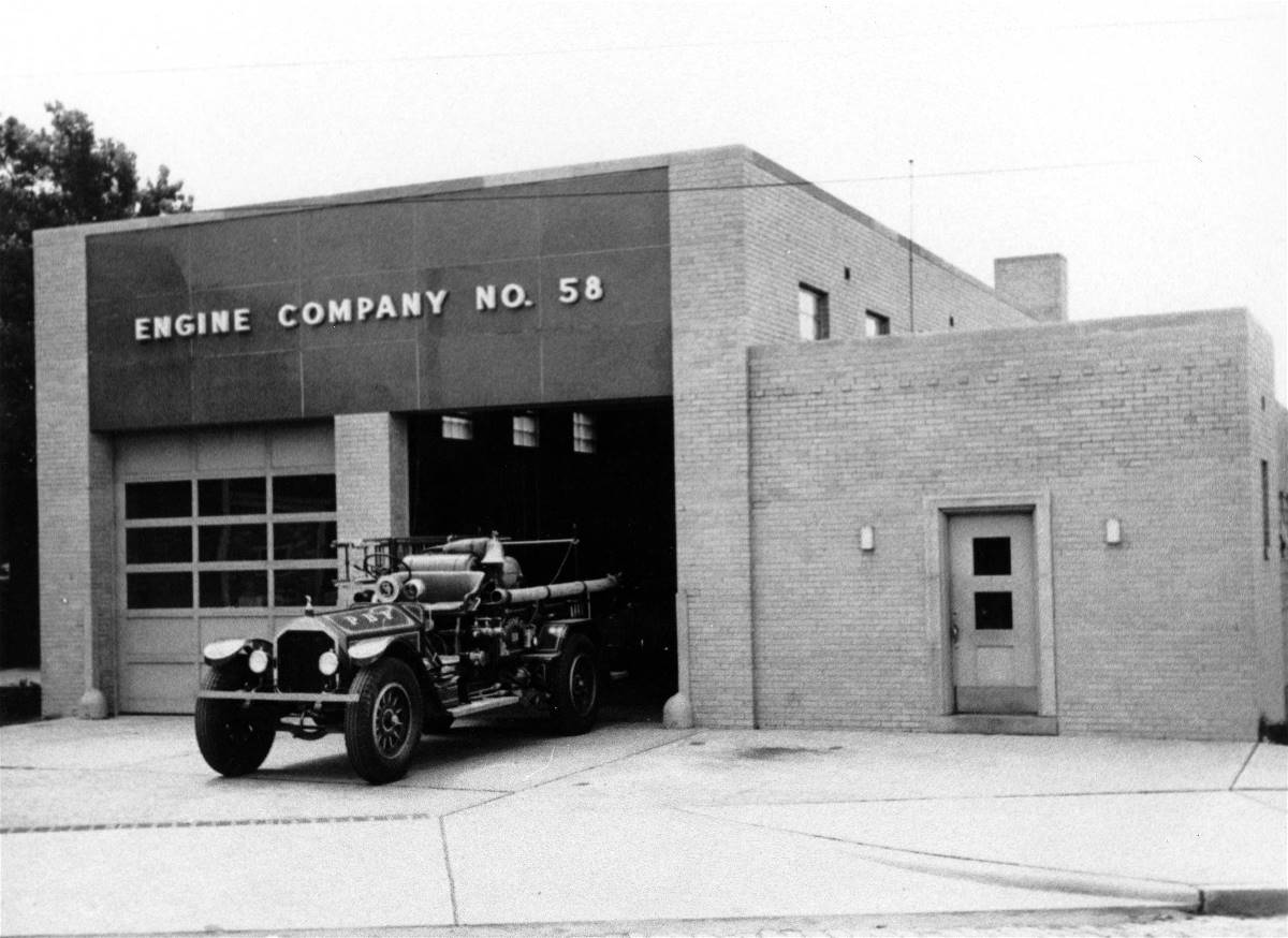 PBF Engine Houses and Firefighting Vehicles 1957