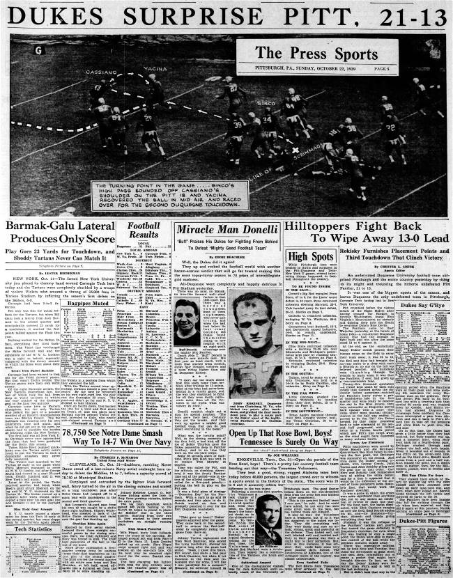 Pittsburgh Press - October 22, 1939