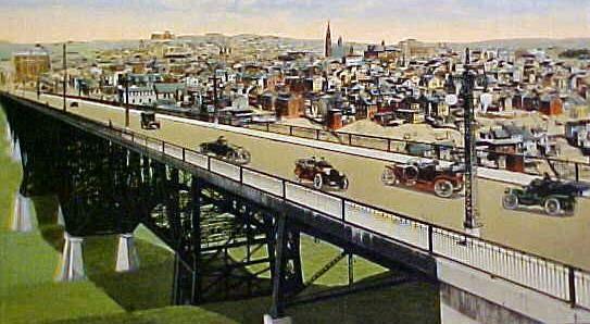 The old
 Bloomfield Bridge