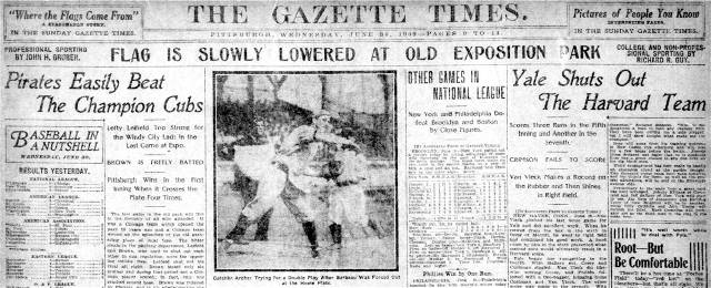 The Gazette Times - June 30, 1909.