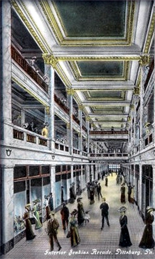 The inside of Jenkin's Arcade