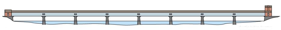 Diagram of The Mononaghela Bridge.