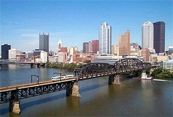 The Panhandle Bridge is now part
of the Pittsburgh Light Rail system.