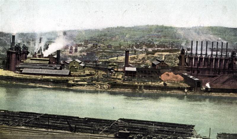 Entrance to Carnegie
 Steel Homestead Works