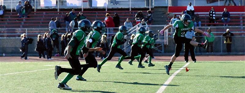 Mason Ventrone did a good job as kicker.
He is a multi-talented football player.