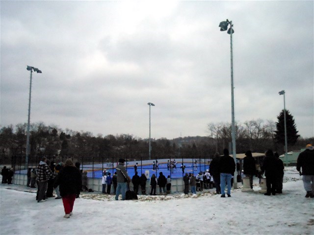 The new hockey rink is available to the public
with the exception of permitted times.