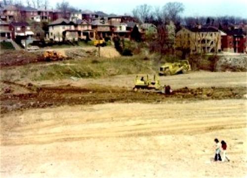 Photo of land being leveled.