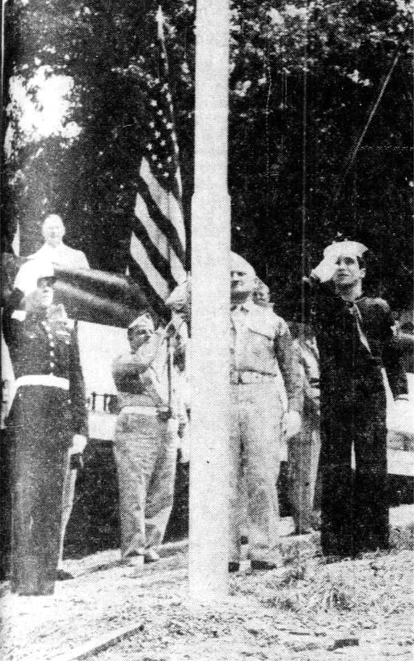 Flag Raising and Dedication of
Brookline Memorial Community Center
Park on June 29, 1947.