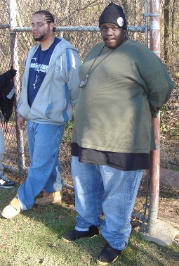 Citiparks staff Dale Key and Anthony Morris